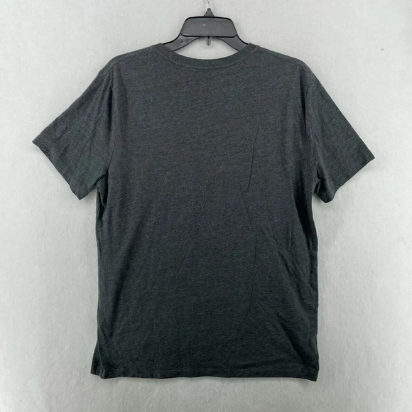 Lucky Brand T-Shirt Men Sz Medium Gray Red Logo Crew Neck Short Sleeve - Picture 2 of 11